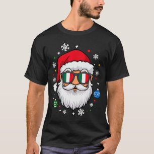 Italian Christmas Pajama Funny Italian Matching Fa T-Shirt