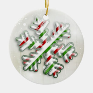 Italian Christmas Snowflake Ornament