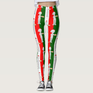 italian christmas xmas leggings
