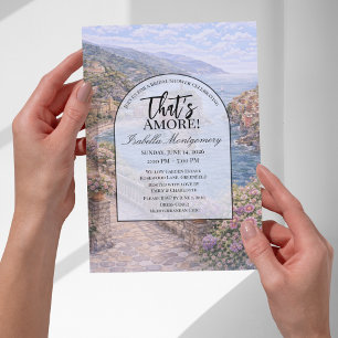 Italian Cinque Terre That’s Amore Bridal Shower Invitation