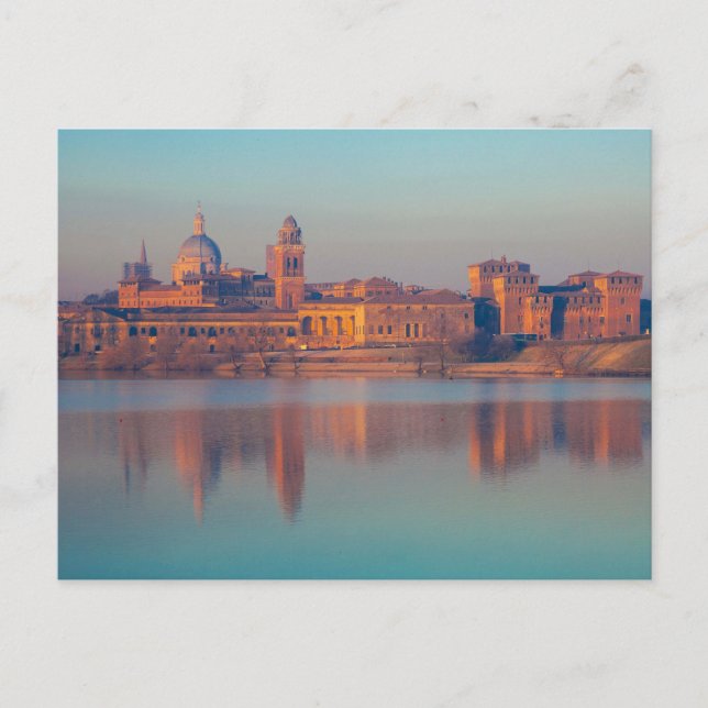 Italian city Mantua skyline Postcard (Front)