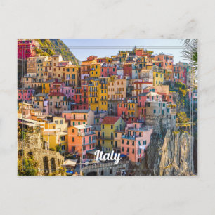 Italian City on the Mediterranean Postcard