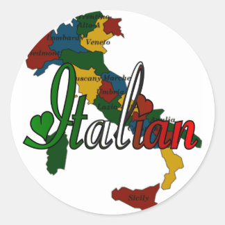 Italian Classic Round Sticker