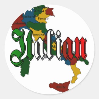 Italian Classic Round Sticker
