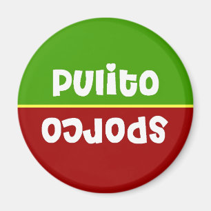 Italian Clean Dirty Dishwasher Magnet