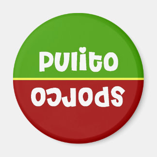 Italian Clean Dirty Dishwasher Magnet