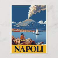 Italian Coast Naples Vesuvius Artwork