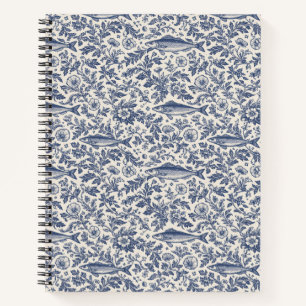 Italian Coastal Sardine Floral Notebook 