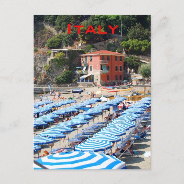 Italian Coastline Beach Postcard (Front)