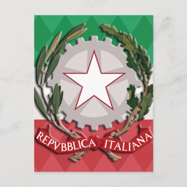 Italian Coat of Arms Postcard (Front)
