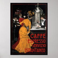 ITALIAN COFFEE SERVED INSTANTLY c. 1900