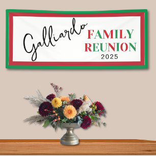 Italian Colours Family Reunion Banner