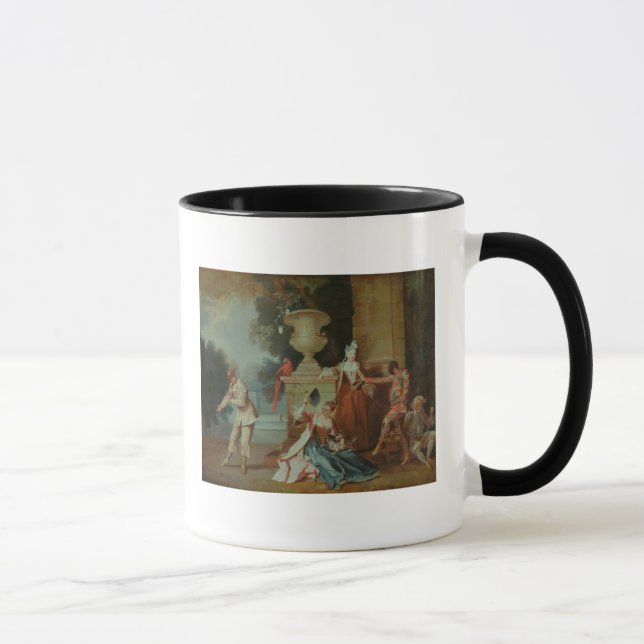 Italian Comedians in a Park, c.1725 Mug (Right)