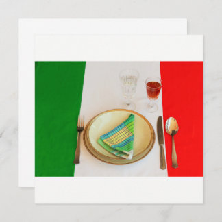 italian cooking   invitation card