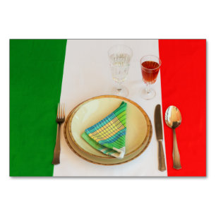 ITALIAN COOKING TABLE CARD
