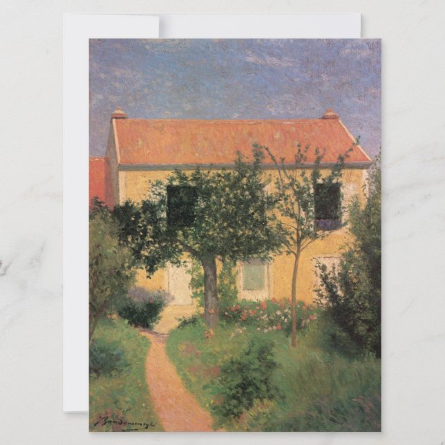 Italian Country House With a Red Roof Card (Front)