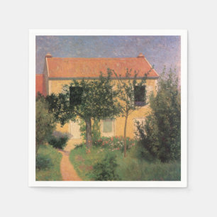 Italian Country House With a Red Roof Napkin