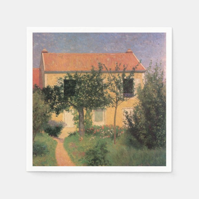 Italian Country House With a Red Roof Napkin (Front)