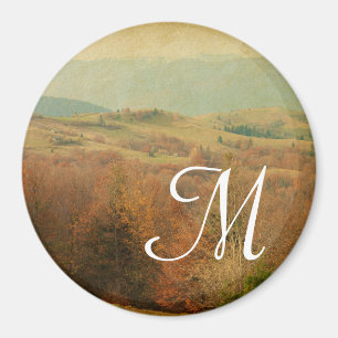 Italian Country Side Rolli Monogram Initial Magnet