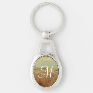 Italian Country Side Rolling Green Hills Key Chain