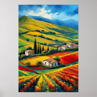 Italian Countryside Dreams Poster