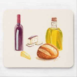 Italian Countryside Foodie Mouse Mat