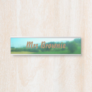 Italian Countryside Personalised Door Sign