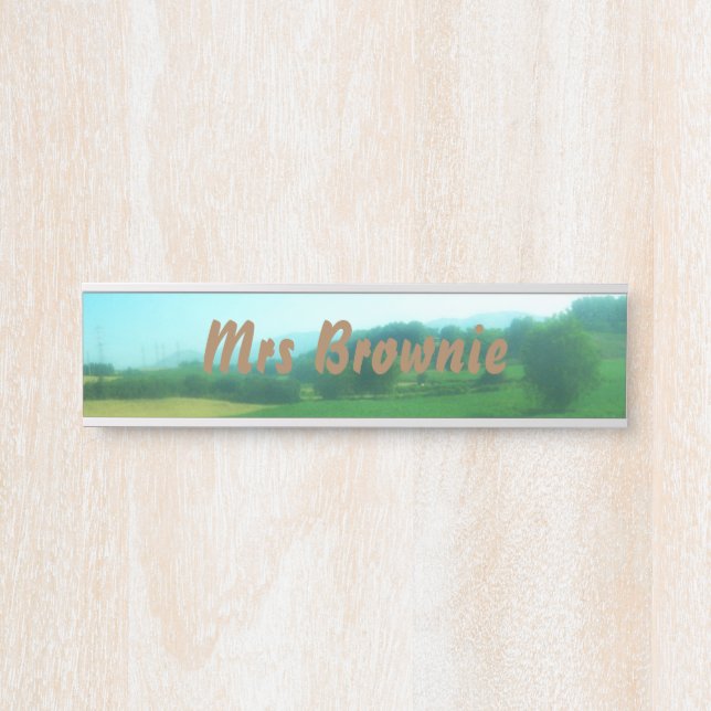 Italian Countryside Personalised Door Sign (Front)