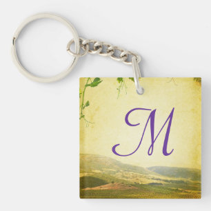 Italian Countryside Winery Key Chain