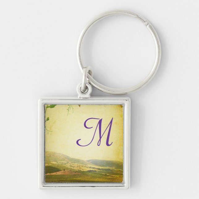 Italian Countryside Winery Key Chain (Front)