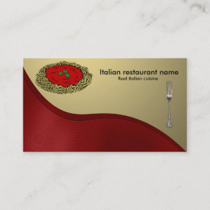 Italian cuisine business card