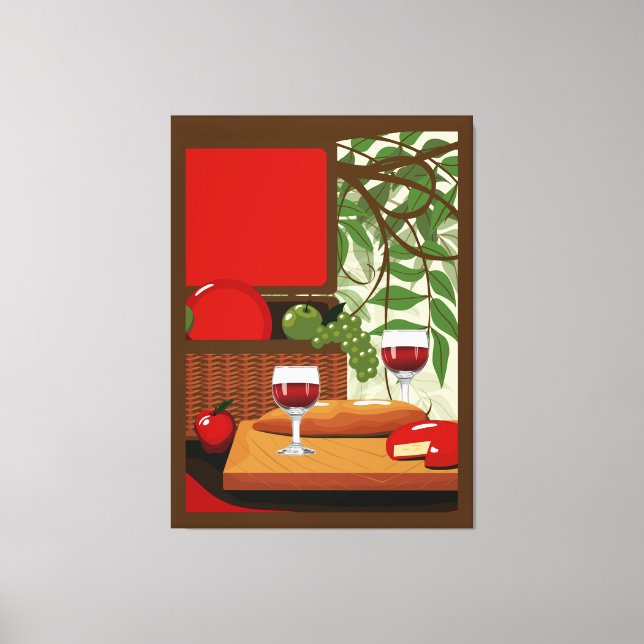 Italian Cuisine Canvas Print (Front)