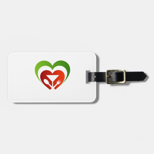 Italian cuisine luggage tag (Front Horizontal)