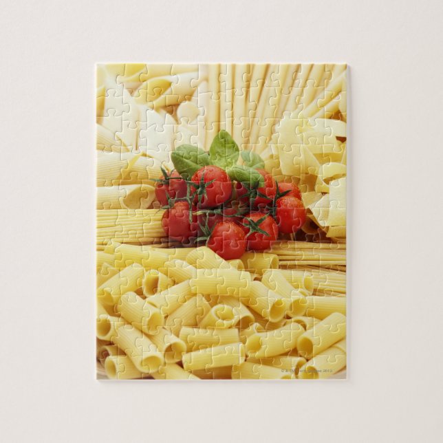 Italian cuisine. Pasta and tomatoes. Jigsaw Puzzle (Vertical)
