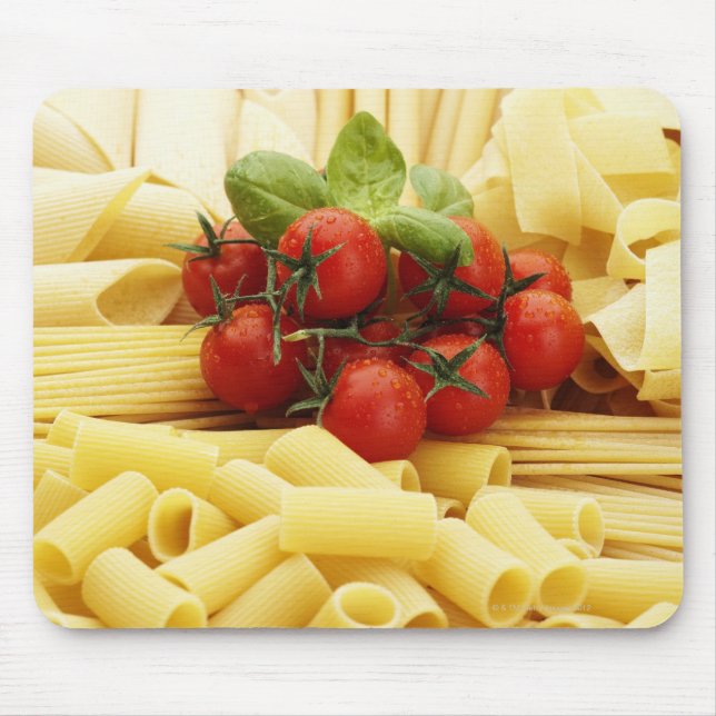 Italian cuisine. Pasta and tomatoes. Mouse Mat (Front)