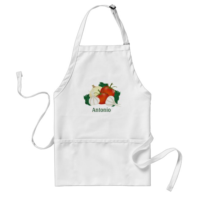 Italian Cuisine Personalised Custom Apron (Front)