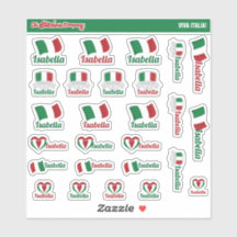 Italian Custom Name Labels | Italy