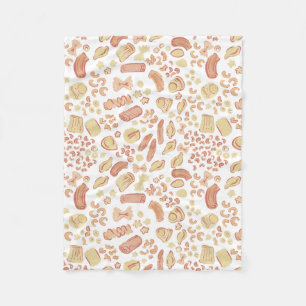 ITALIAN CUTIES The cute italian pasta pattern Fleece Blanket