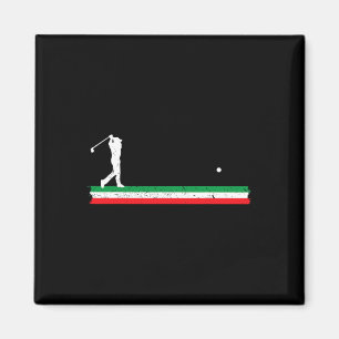 Italian Dad Golfing Father Italy Flag Golf Fan Uni Magnet
