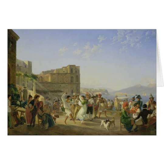 Italian Dancing, Naples, 1836 Card