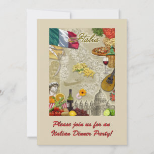 Italian Dinner Party Invitation