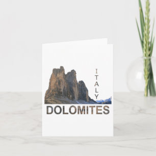 Italian Dolomites Hiking The Alps  Card