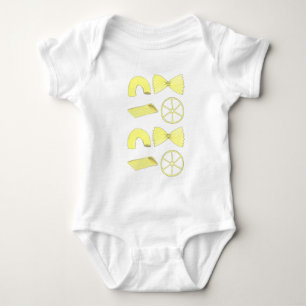 Italian Elbow Macaroni Penne Bowtie Pasta Foodie Baby Bodysuit