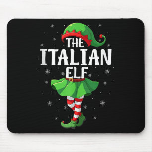 Italian Elf Christmas Girls Women Elf Squad Xmas F Mouse Mat