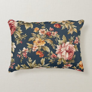 Italian Exquisite Beautiful Floral Pattern Decorative Cushion