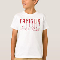 Italian Famiglia - Matching Family Christmas T-Sh