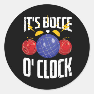 Italian Family Bowling Game Italy Player Funny Boc Classic Round Sticker