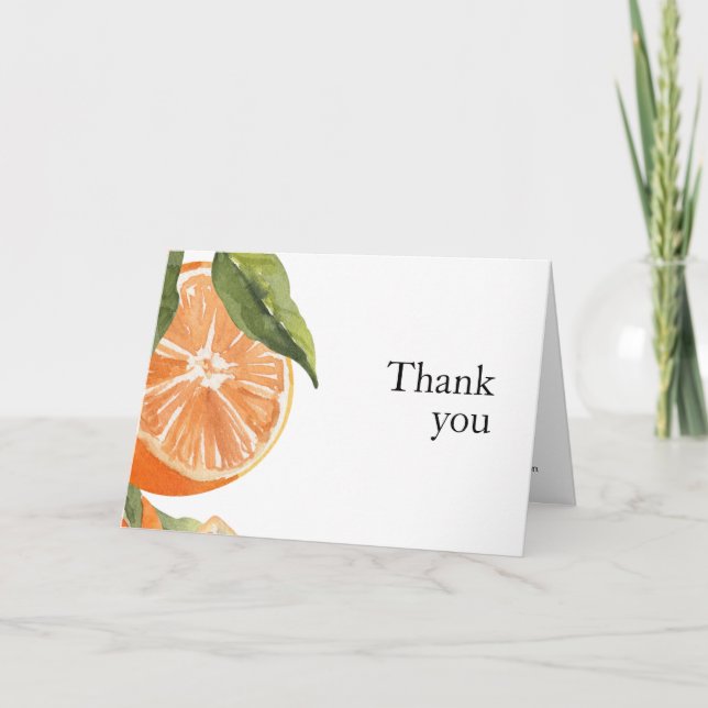 Italian Farmhouse Folded Thank You Card (Front)