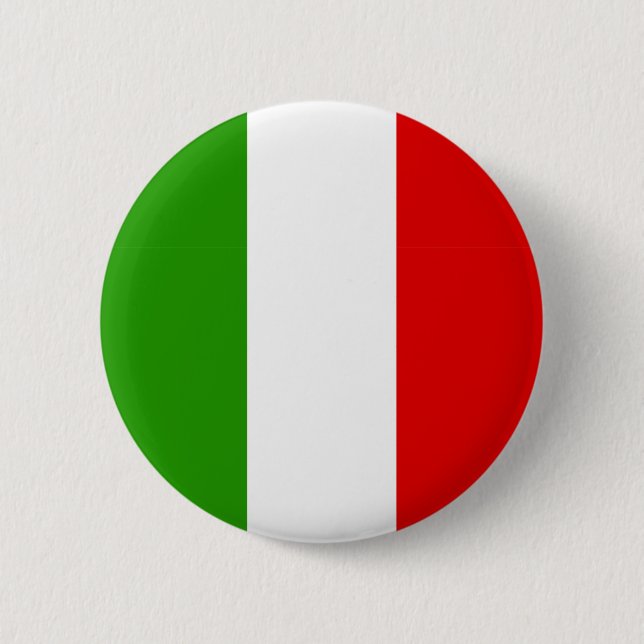 Italian Flag 6 Cm Round Badge (Front)