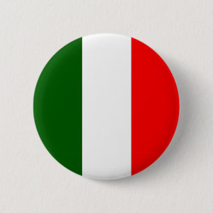 Italian Flag 6 Cm Round Badge